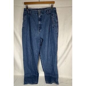 Vintage Women's Size 16 Petite Dockers Blue Jean Pants High Waisted
